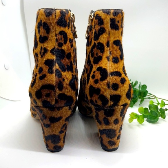Botkier Allie Bootie - Leopard print Cow Hair Boots-Size 7.5 - Picture 3 of 9
